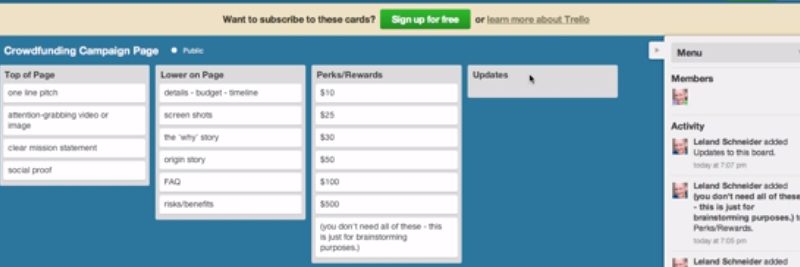 How to Use Trello for Crowdfunding