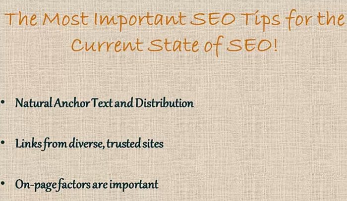 This Year's Top SEO Tips