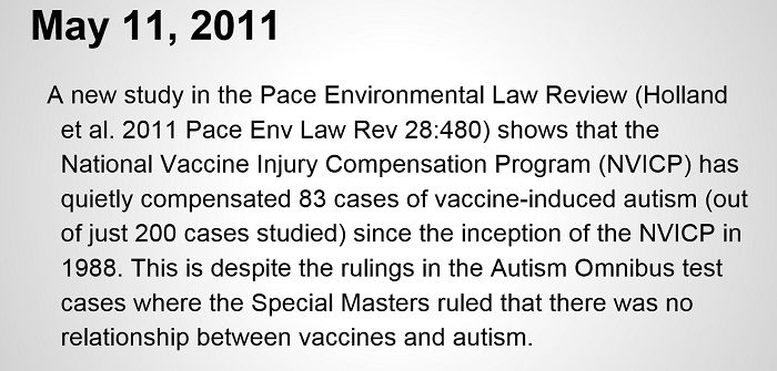 vac autism 2011 VICP 83 cases