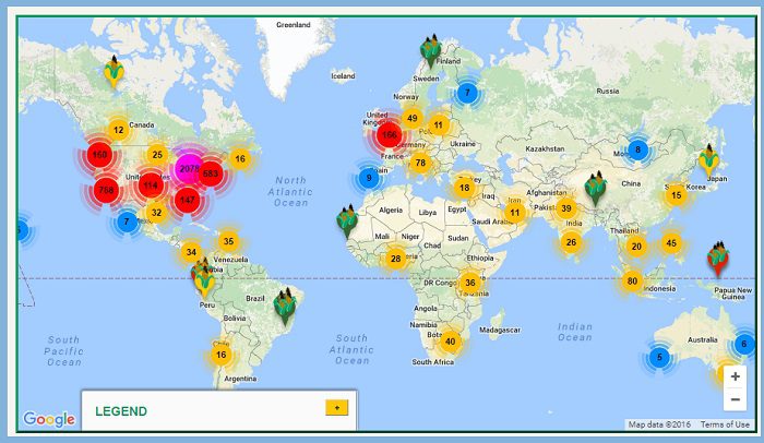 Urban Farming Global Food Chain® map!
